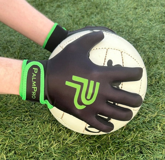 Green and Black Gaelic Gloves