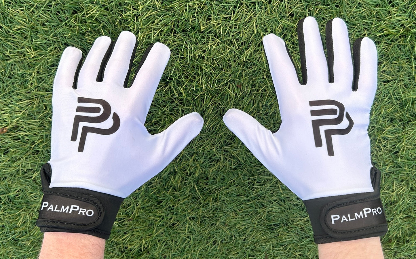 White with Black strap Gaelic Gloves